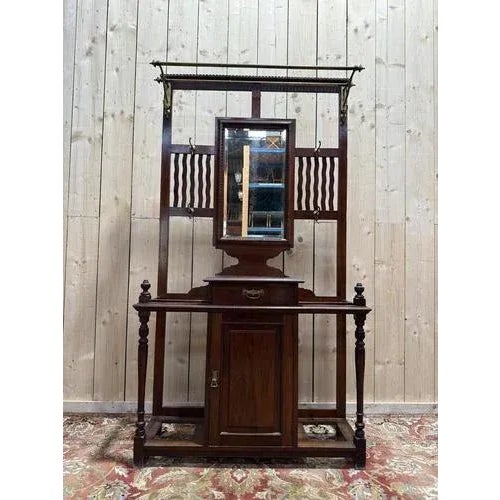 Brown English Wardrobe in Mahogany For Sale - Image 8 of 8