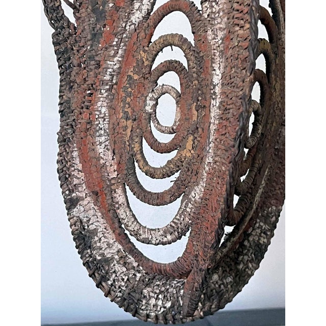 Fiber Polychrome Mask Yam Ancestor Papua New Guinea For Sale - Image 10 of 11