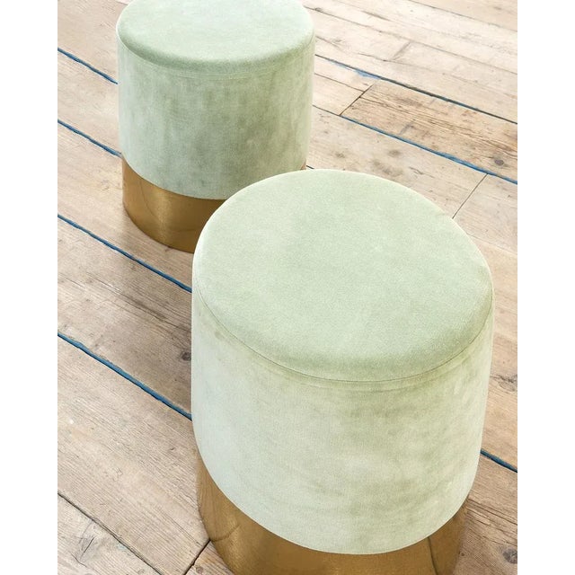 Mod. Cylinder Poufs by Luigi Caccia Dominioni for Azucena, 1963, Set of 2, in Good conditions. Designed 1960 to 1969 I...