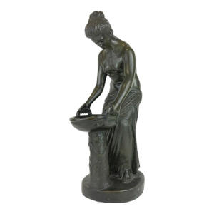 Italian Patinated Bronze Figure of a Lady Circa 1900