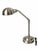 A contemporary industrial-style task lamp featuring a brushed silver-tone metal finish, rounded dome shade, articulated...
