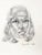 Bohemian Woman - Signed Graphite Portrait Drawing on Textured Paper Portrait of a woman in a Boehme Bandana with...