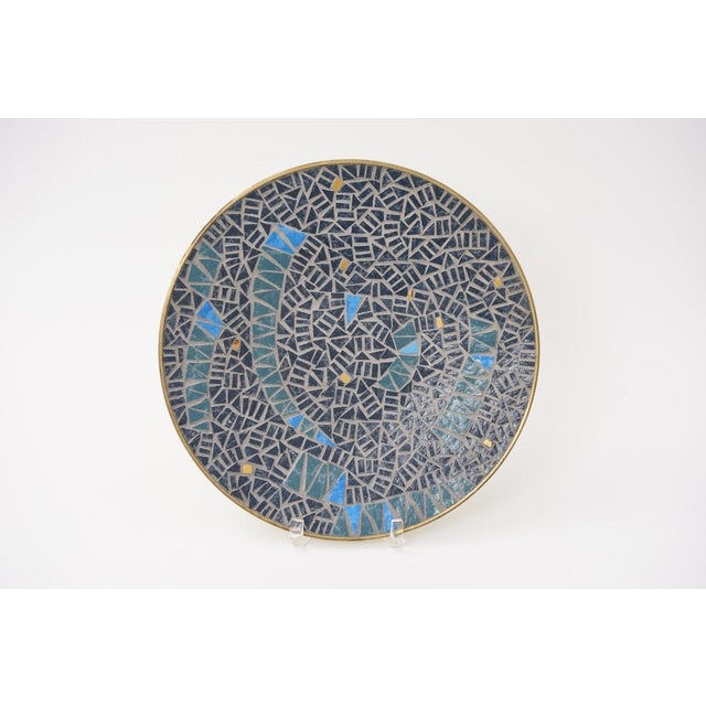 Mid-Century Modern Mid-Century Mosaic Bowl or Wall Plate by R. Zimmermann for Ritter, 1950s For Sale - Image 3 of 9