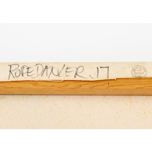 Yellow Jack Roth "Rope Dancer 17" Acrylic on Canvas, 1980 For Sale - Image 8 of 11