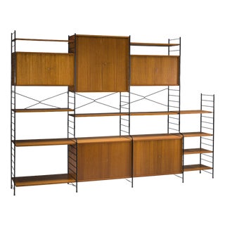 Vintage Teak Modular Wall Unit from WHB, Germany, 1960s For Sale
