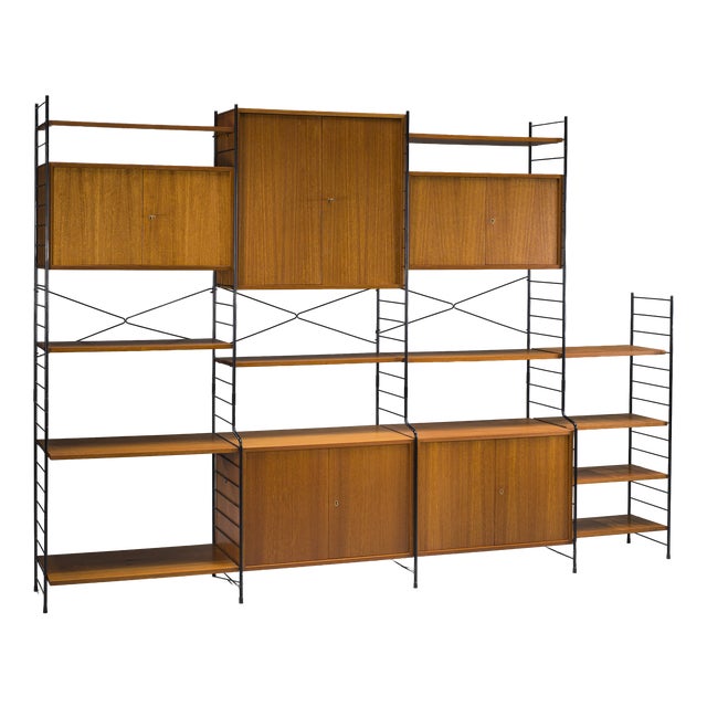 Vintage Teak Modular Wall Unit from WHB, Germany, 1960s For Sale