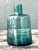 Glass Vintage Small Teal Glass Vase For Sale - Image 7 of 12