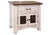 Greenview 2 Door Nightstand - Distressed White For Sale - Image 4 of 5
