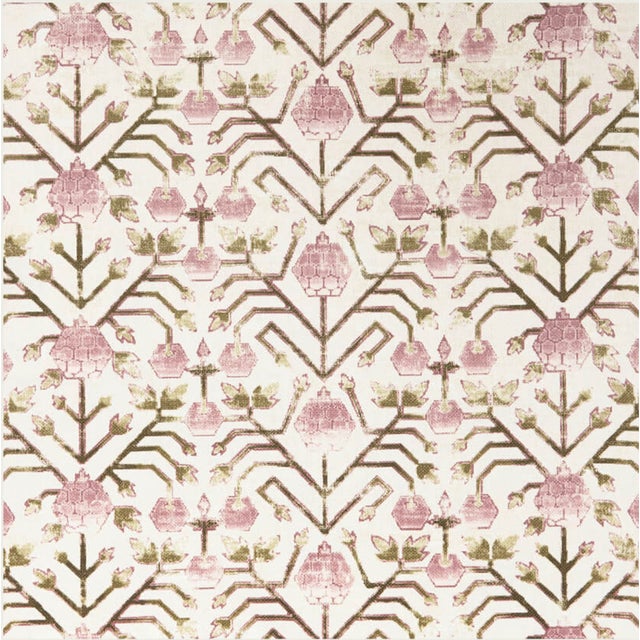 Zak+Fox Shy Yard of Zak & Fox Khotan in Pink/Green ZFKH-03 For Sale - Image 4 of 4