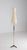 Large fiberglass shade, brass stem with black nylon cord grip and cast iron tripod base. Up to 250V (Europe/UK...