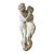 1900-1909 Italian Marble Figure of Two Lovers 44 Inches Tall. For Sale