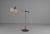 Very rare mid-century modern floor lamp with teak veneer and very large lampshade. made by temde. Made in switzerland....