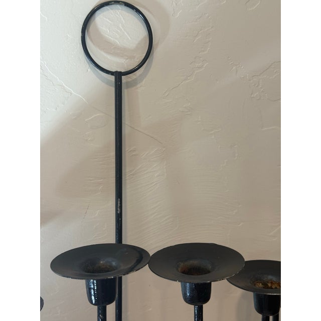 Mid 20th Century Mid Century Metal Candle Sconce in the Style of Tommi Parzinger For Sale - Image 5 of 12