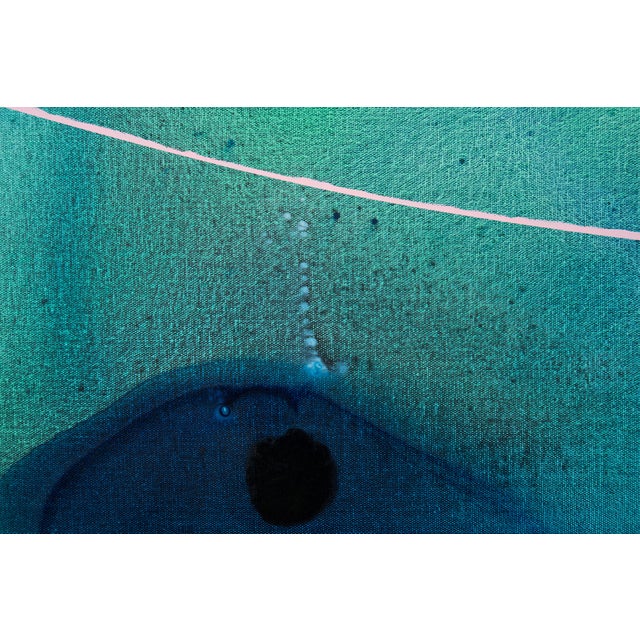 Contemporary Abstract Acrylic on Canvas "Sinneswelt_JBC47" by Kyong Lee For Sale - Image 9 of 12