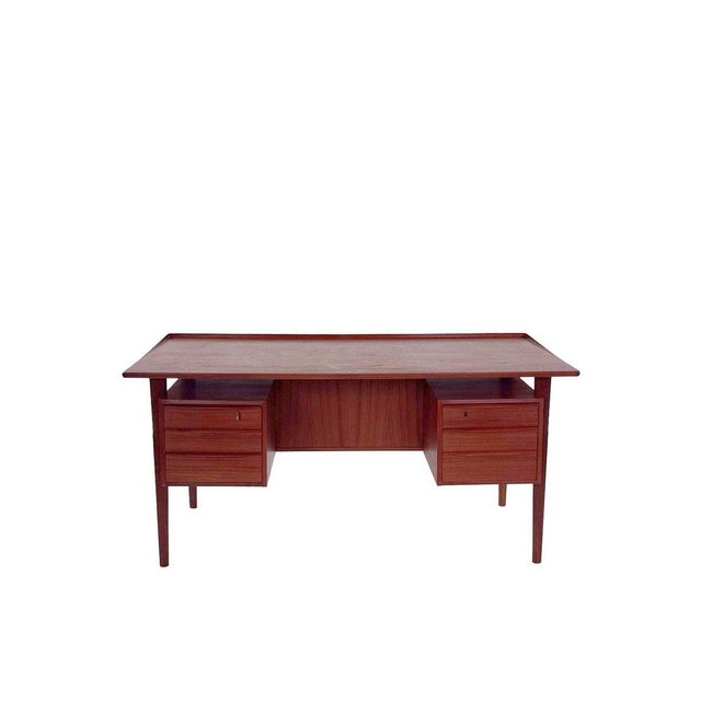 Vintage Danish Freestanding Desk by Peter Løvig Nielsen, 1960s For Sale - Image 14 of 14