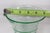 Depression Era Large Green Uranium Glass Vase Ribbed Style With Flared Rim 4868b For Sale - Image 4 of 11