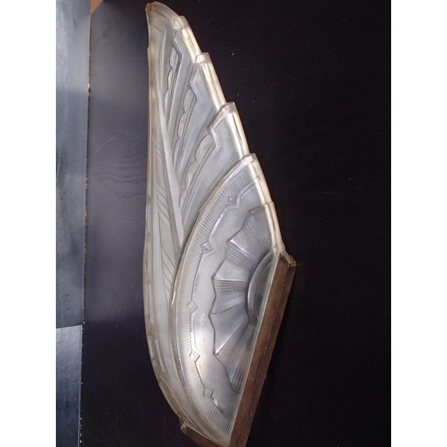 Art Deco Sconces from Verrerie des Hanots, 1930s, Set of 2 For Sale - Image 15 of 16