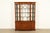 A gorgeous Georgian or Chippendale style lighted breakfront bookcase, dining cabinet, or display cabinet By Kittinger USA,...