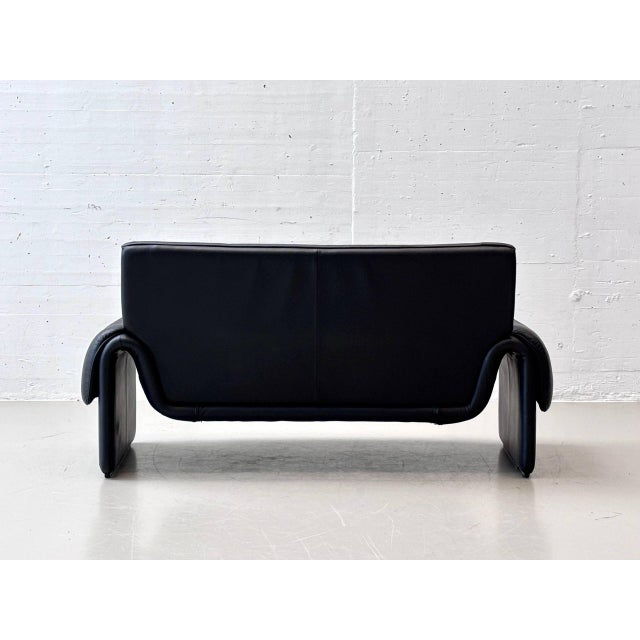 Black Leather DS-2011 Sofa from de Sede, 1980s For Sale - Image 4 of 17
