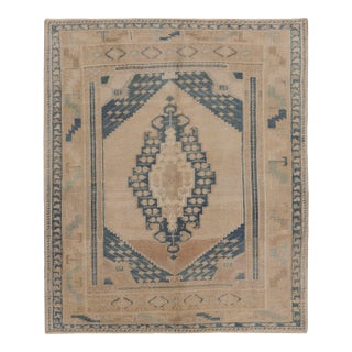 Vintage Turkish Oushak Area Rug 3'6 X 4'1 For Sale