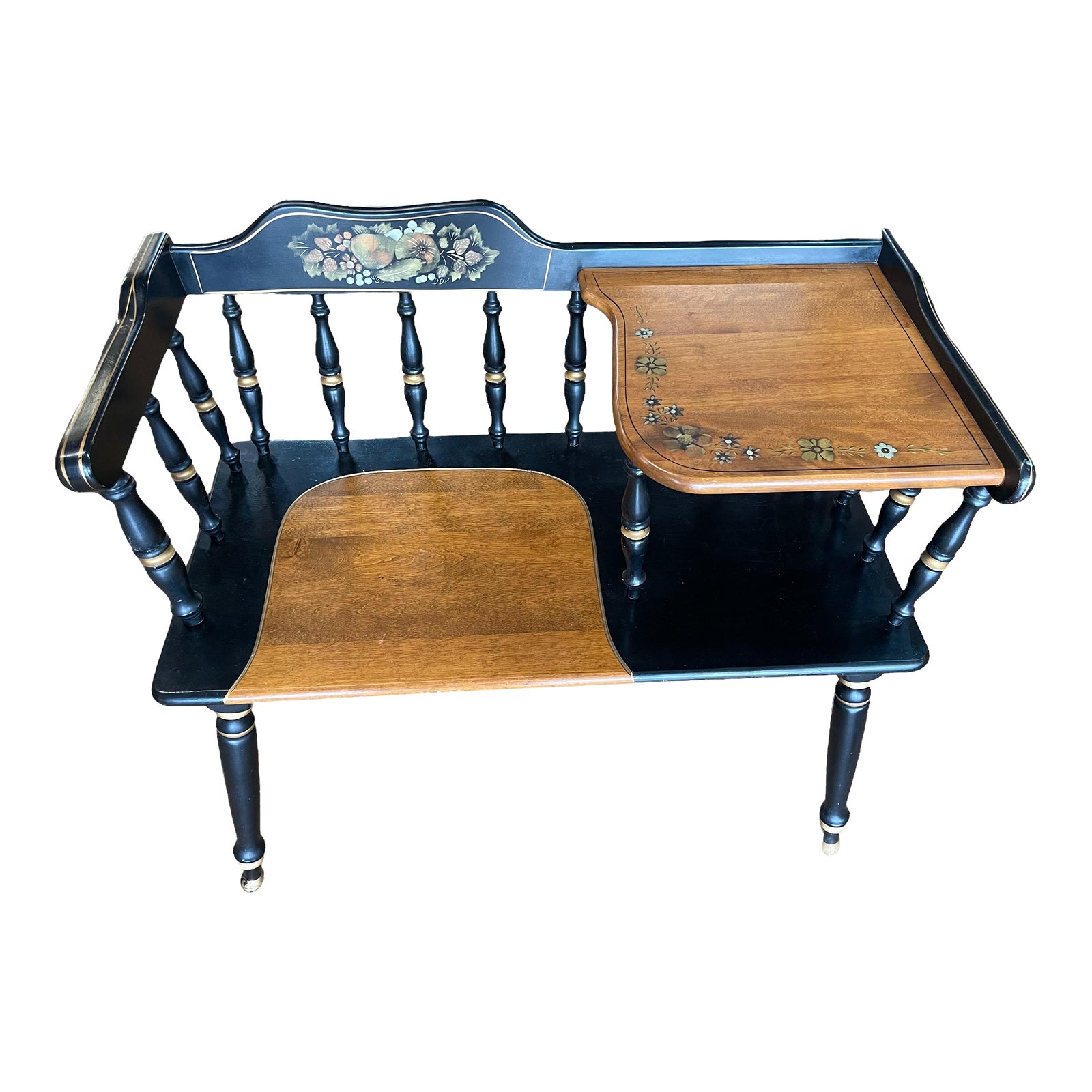1974 Vintage Ethan Allen Hitchcock Style Gossip Bench Chairish