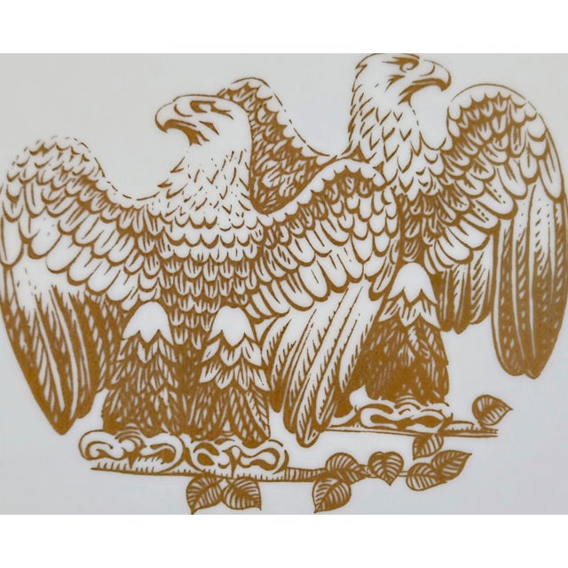 American 1973 u.s. Bicentennial Society “The Double Eagle” Limited Edition Porcelain Collector Plate, No. 3454/5000 For Sale - Image 3 of 7