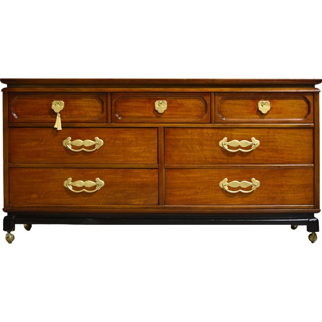 Mid Century Chinoiserie 7 Drawer Dresser by Bassett Furniture For Sale - Image 13 of 13