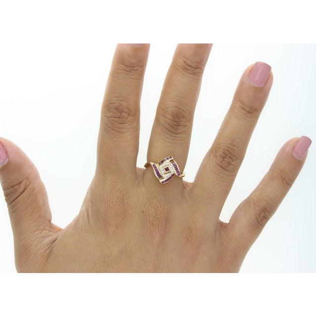 ♥ Product Summary ♥ Main Stone: Diamond & Ruby Diamond Carat Weight: 50cttw Stone Cut: Round & Square Band Material: 14k...