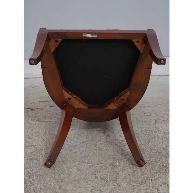 Set of 8 Stickley Cherry Regency Dining Room Chairs For Sale - Image 16 of 18