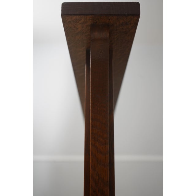 1990s Stickley Mission Oak King Size Spindle Bed For Sale - Image 5 of 16