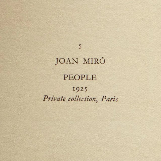 1940s 1940s After Joan Miró, "Personnages" First Edition Swiss Lithograph For Sale - Image 5 of 8