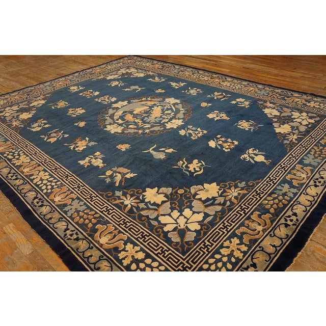 Antique Chinese Rug Distinguished Piece Cultural Sophistication of Early Qing For Sale In New York - Image 6 of 9