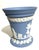 Wedgwood Wedgwood Classic Matte Blue Jasperware Vase With Frog For Sale - Image 4 of 5