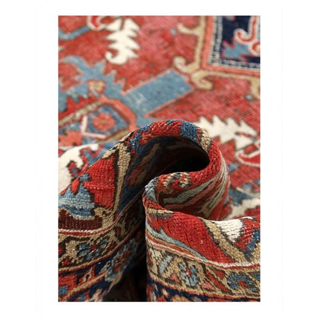 Traditional Pasargad DC Persian Antique Heriz Rug For Sale - Image 3 of 3