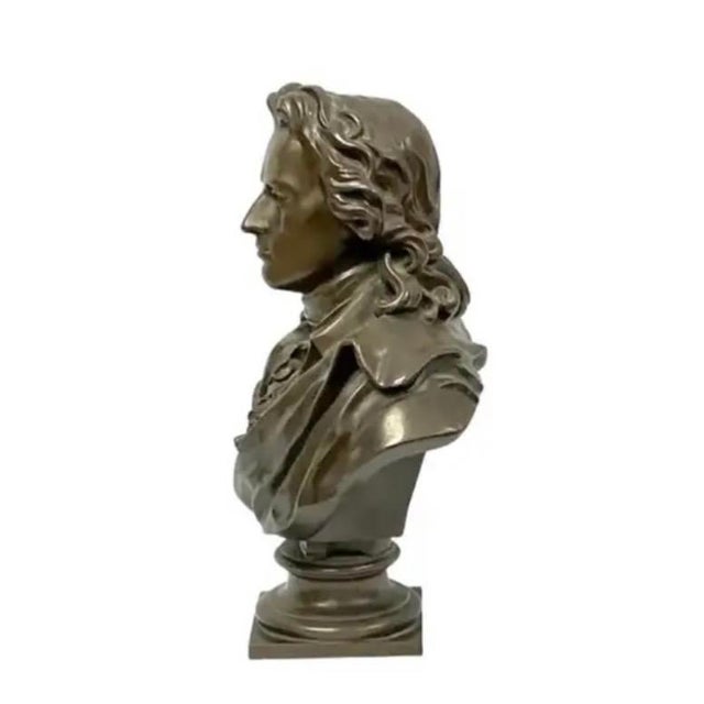 Late 19th Century F. Barbedienne Bronze Bust of Friedrich Schiller For Sale - Image 5 of 10