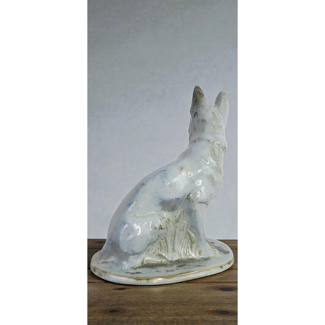 Dog Figurine in Earthenware from Moulin Des Loups Orchies, 1920s For Sale - Image 4 of 9
