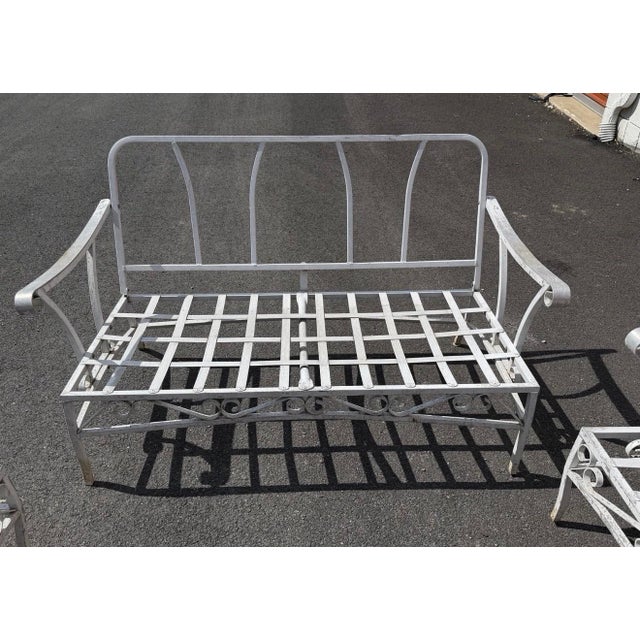 Metal Beautiful Vintage MCM Conversation Set, 3 Pieces For Sale - Image 7 of 7