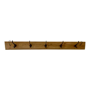 Vintage Industrial 5 Hook School/ Office Wall Coat Rack From England - Circa 1920’s