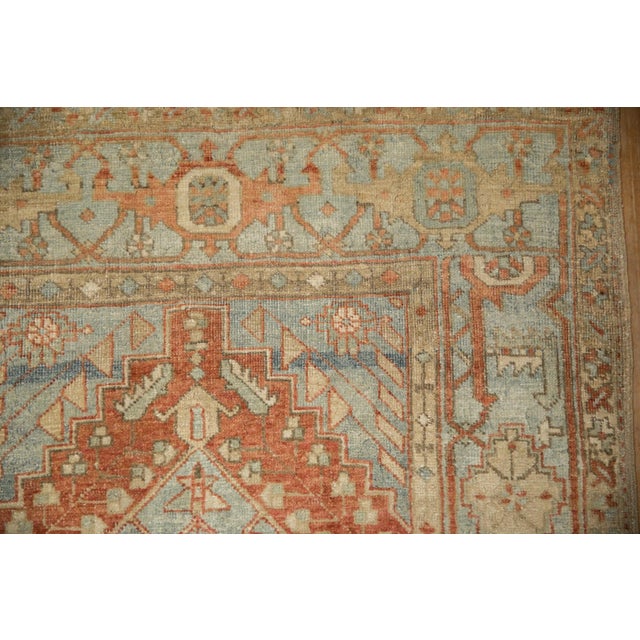 Textile Vintage Distressed Heriz Rug Runner - 3'2" x 14'9" For Sale - Image 7 of 12