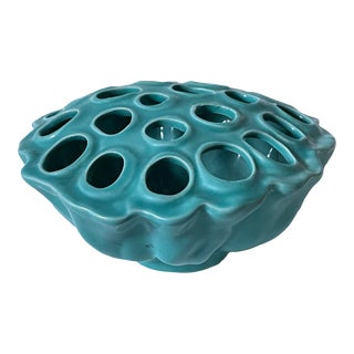 2000’s Dutch Des Pots by Daan Kromhout Celadon Green “Lotus” Tulip Vase For Sale