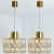 Several beautiful bubble glass pendant lights designed by helena tynell for glashütte limburg, 1960. A classig design with...