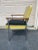 1950s Mid-Century Modern Yellow Vinyl Accent Chair For Sale In Denver - Image 6 of 10