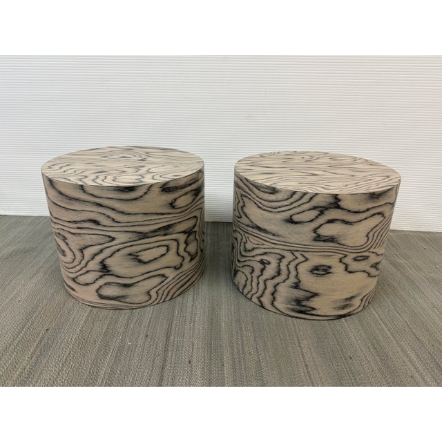 Ettore Sottsass Zebra Cocktail Side Tables, Pair For Sale - Image 11 of 12