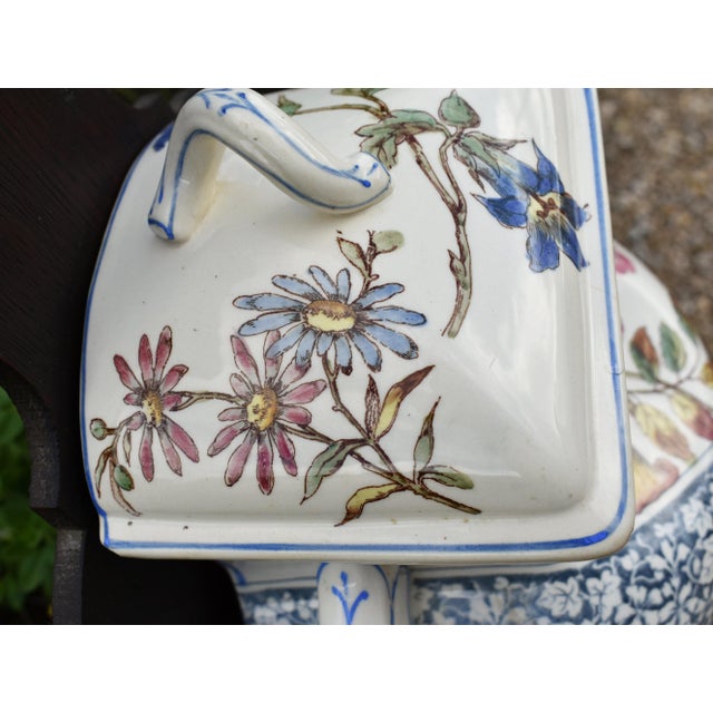 Brown French Art Nouveau Ceramic Terre de Fer Wall Fountain from Longchamp, 1890s For Sale - Image 8 of 18