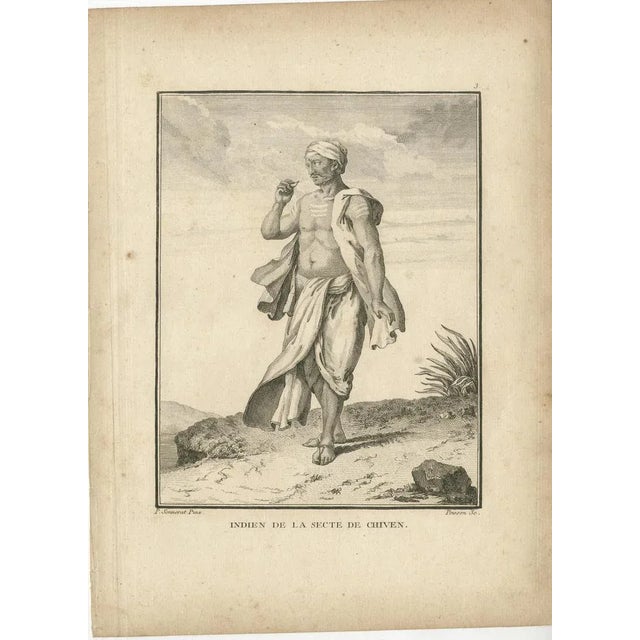 Indian Follower of the Shaivite Sect Sonnerat Voyage, 1806, Paper For Sale - Image 9 of 10