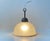 Art Deco Scandinavian Brass & Frosted Glass Pendant Lamp, 1930s For Sale - Image 4 of 10