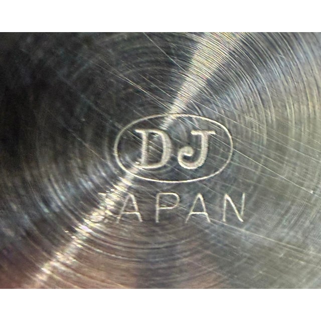 Silver Vintage Stainless Steel 7” Tall Pedestal Cake Stand For Sale - Image 8 of 12