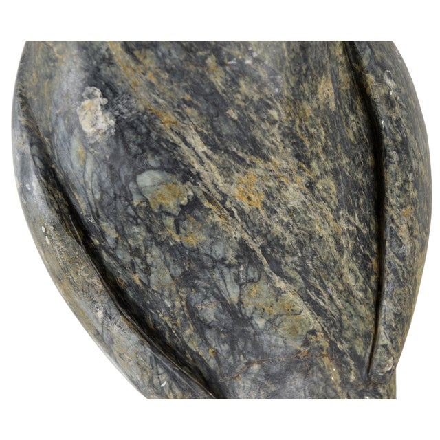 "Penguin" - Steatite Stone Hand Carved Sculpture, St. Lawrence Island Eskimo Art For Sale - Image 9 of 10
