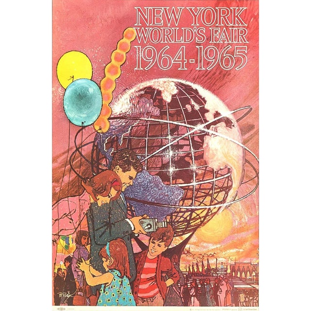 New York World's Fair Advertising Poster, 1962 For Sale - Image 4 of 8