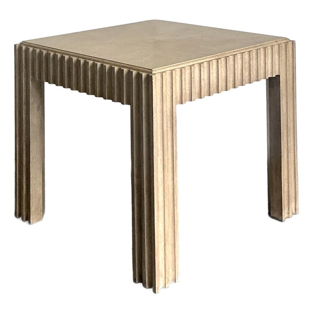 Vintage Boho Marge Carson Fluted Game Table For Sale